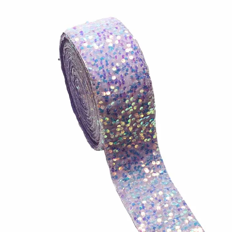 Cheap Velvet Sequin Ribbon 75mm 3\'\' DIY for Hairbows Craft Materials 20yards/lot