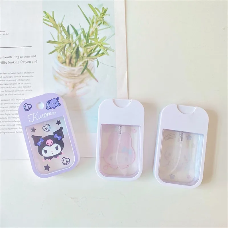 Sanrio Spray Bottle Kawaii HelloKitty Mymelody Kuromi Korean Cartoon Home Press Spray Bottle Cute Girl Travel Makeup Bottle