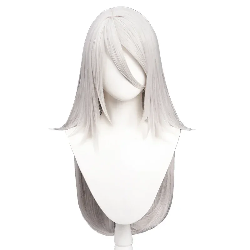 2025 Neu AUF LAGER A2 Spiel Cosplay DokiDoki YoRHaa Typ A Nr. 2 Frauen Langes Silbernes Haar A2 Kostenlose Perückenkappe ly97