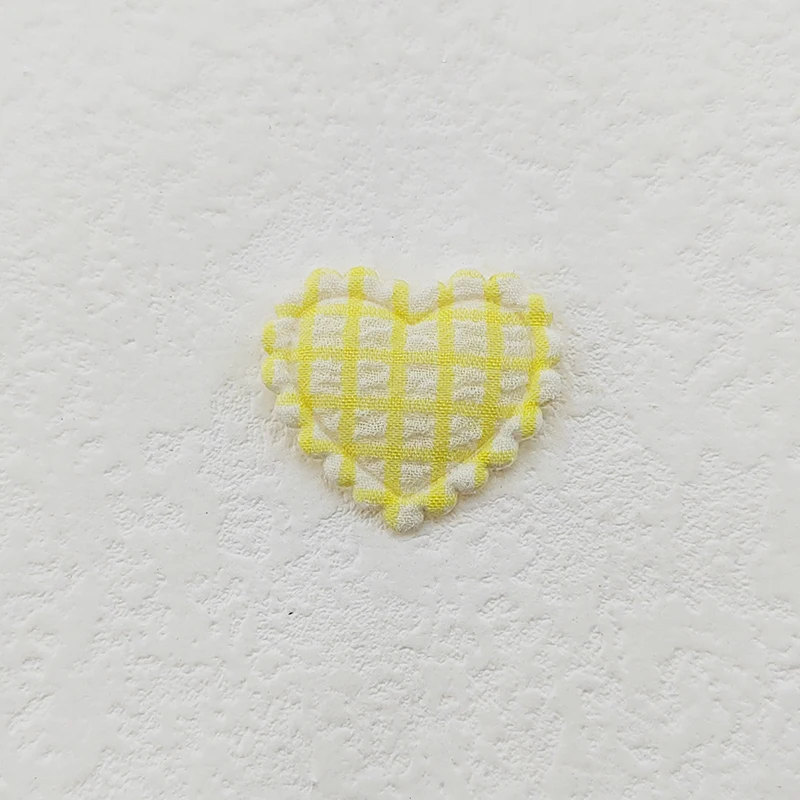 100 Stück 2,5x2,1CM Mini-Gitter-Herz-Applikationen zum Aufnähen auf Kleidung, Hüten, DIY-Kopfbedeckungen, Haarspangen, Dekorationszubehör – Detail 8