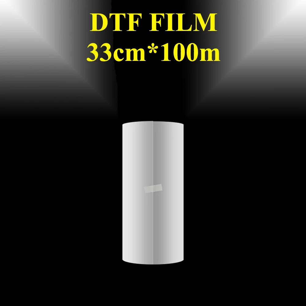 Film l\'horloge DTF pour imprimante numérique à jet d\'encre, transfert thermique, matériaux textiles, vêtements, t-shirt, 13 pouces, 33cm x 100m