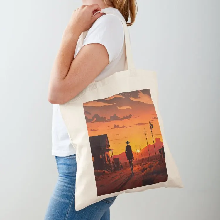 Western Sunset Tote Bag shopping cart bags tote bag screen Women's shopping bag Woman shopper