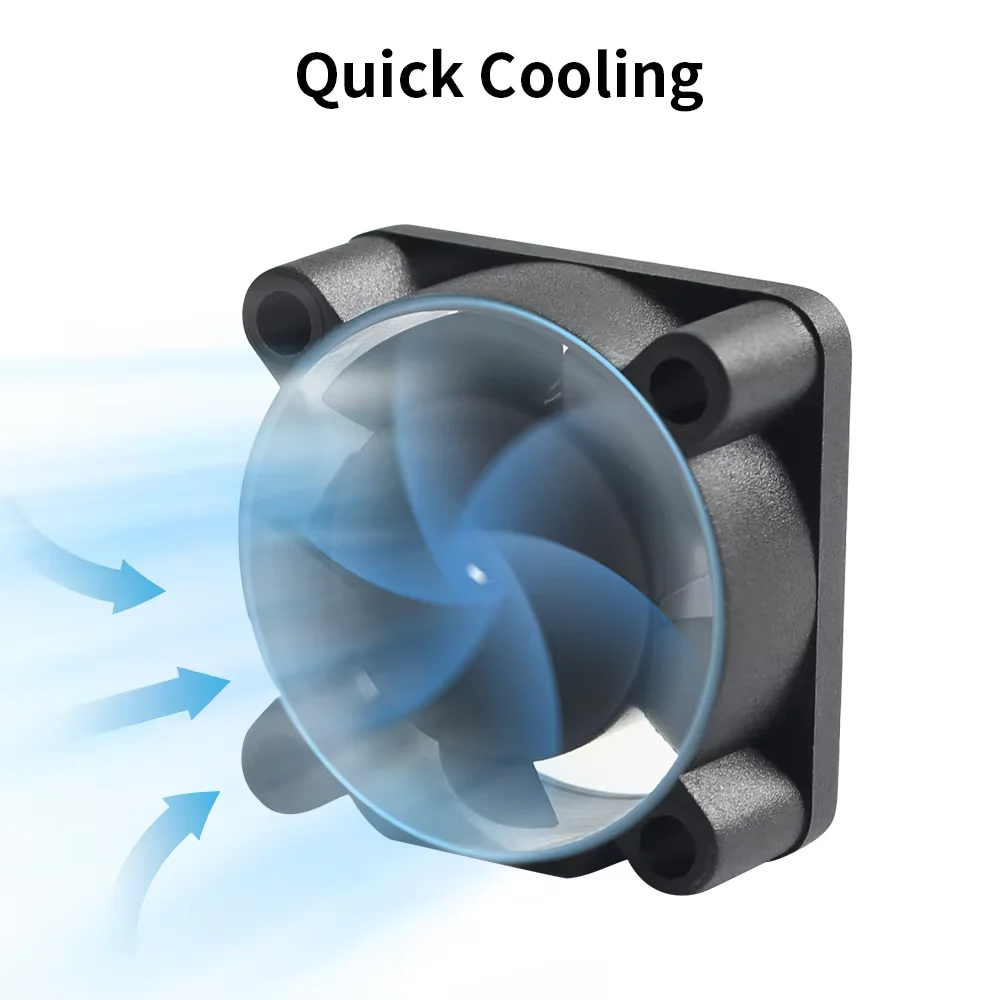 18000 rpm/min For Bambu Lab A1 A1 mini Hotend Cooling Fan, 2510 Fan for Bambulab A1 and A1mini Hot End Cooling Kits with Screws