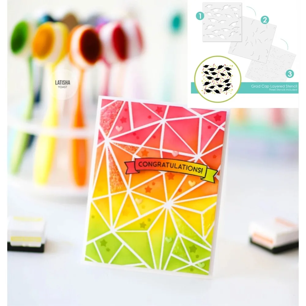 Scrapbook Diary Decoration Stencil Embossing Template DIY Greeting Card Handmade Love Background and Flower Cake 2025 New