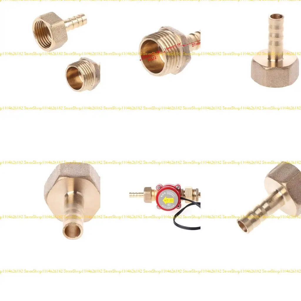 Q2Q4 High-performance Hose Barbed Joint Adapter BSP to 8mm Quick Connection Suitable for Water Air Gas Gold-plated
