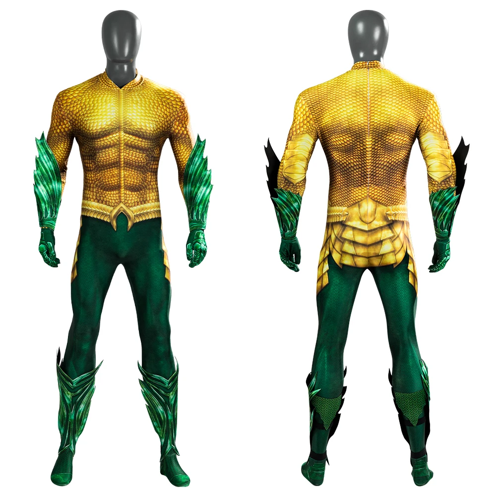 Zentai New Movie Sea King  Arthur Curry Cosplay  3D Printing Costumes Character Prop Weapon Halloween