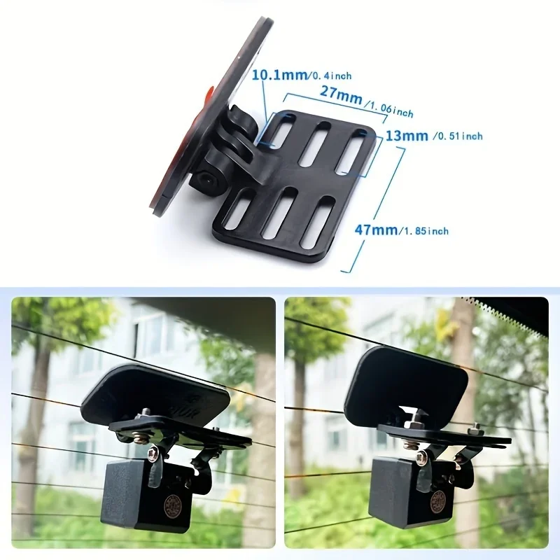 1PC The installation bracket for the car rearview camera is compact and lightweight with a 180 ° adjustable angle (bracket only)