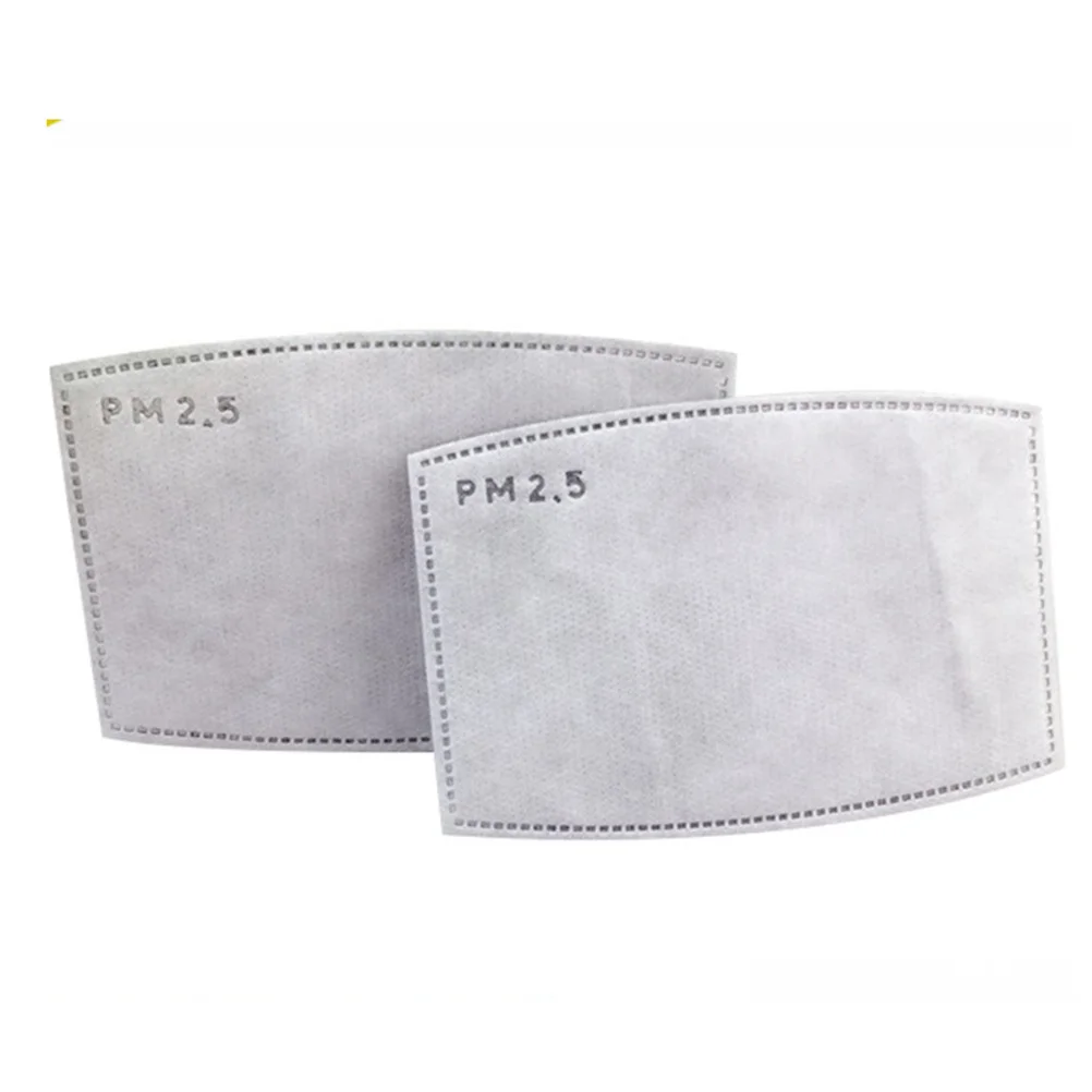 20Pcs 5 Layers .5 Replaceable Activated Carbon Filter for Mouth Mask Anti Dust Smog Haze Pollution Protection