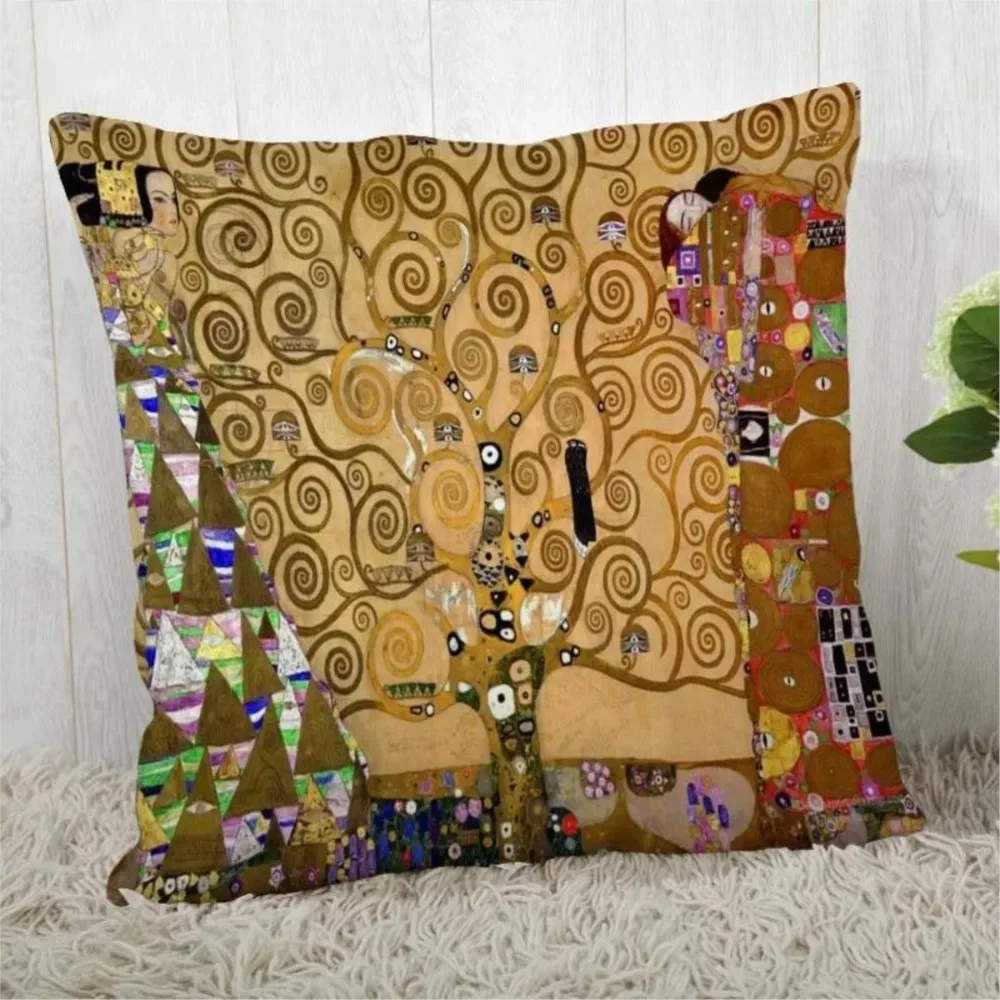 1Pc Personalized Art Pattern Theme Throw Pillow, Double-Sided Design, Soft Plush Cushion with Insert, Perfect Gift