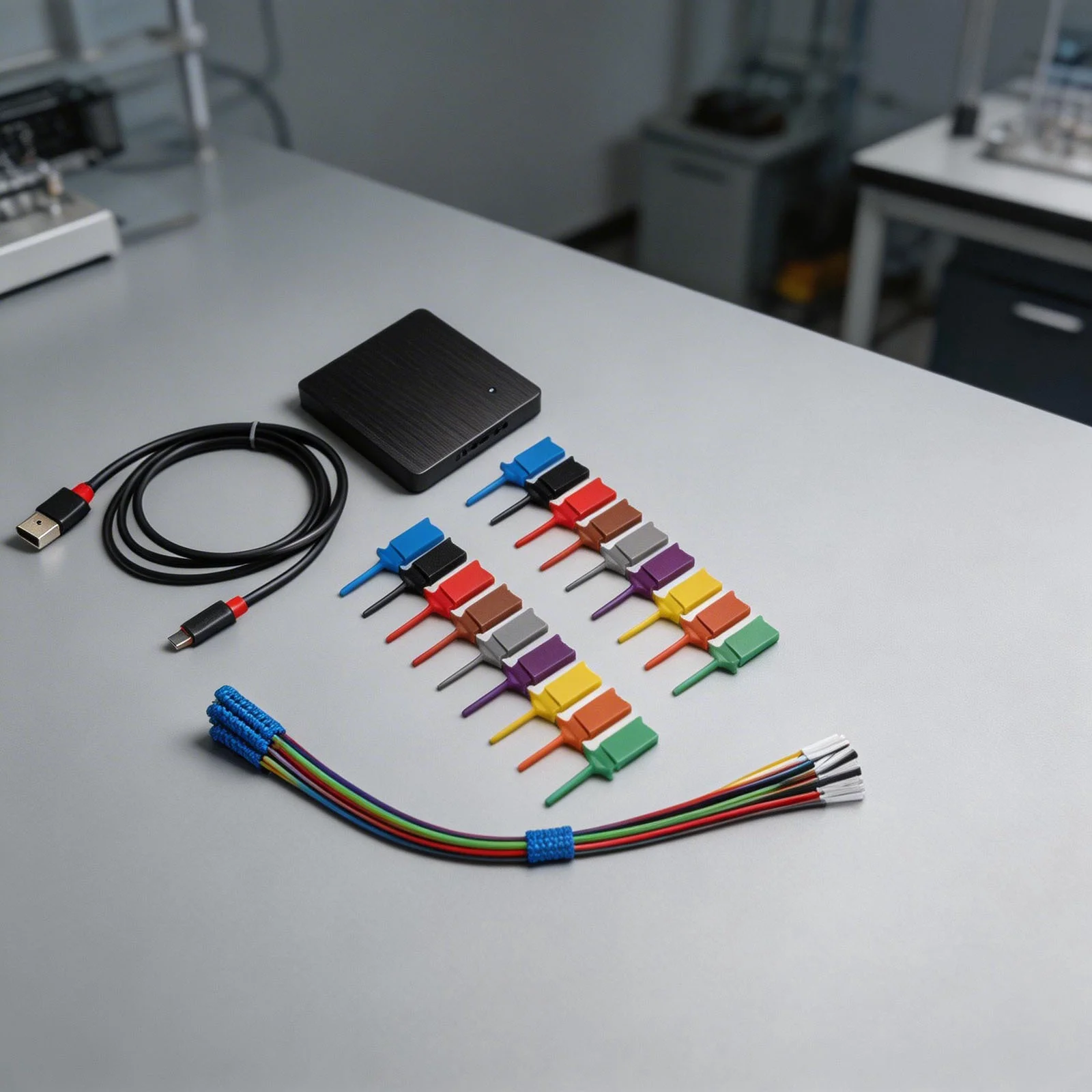 16 Channels DSLogic 100M Adjustable Threshold 0-5V ESD Protection Export CSV VCD Gnuplot 16 Channel Logic Analyzer Device