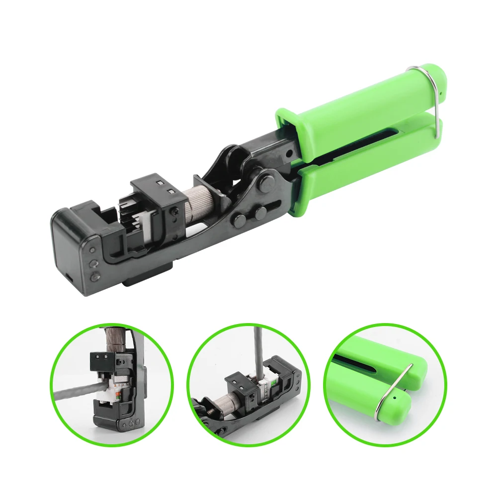 

Инструмент для обжима RJ45 Cat5/Cat5e/Cat6 Keystone Jack, 90 градусов, модель 700B
