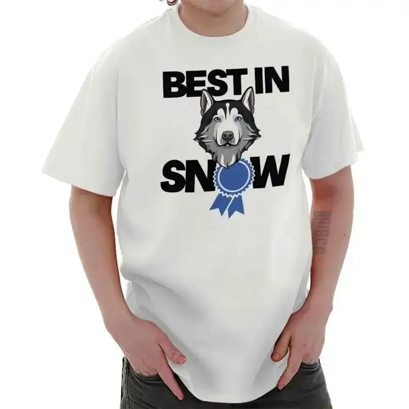 Huskie Dogs Dog Lover Mom Dad Best Breed Womens or Mens Crewneck T Shirt Tee