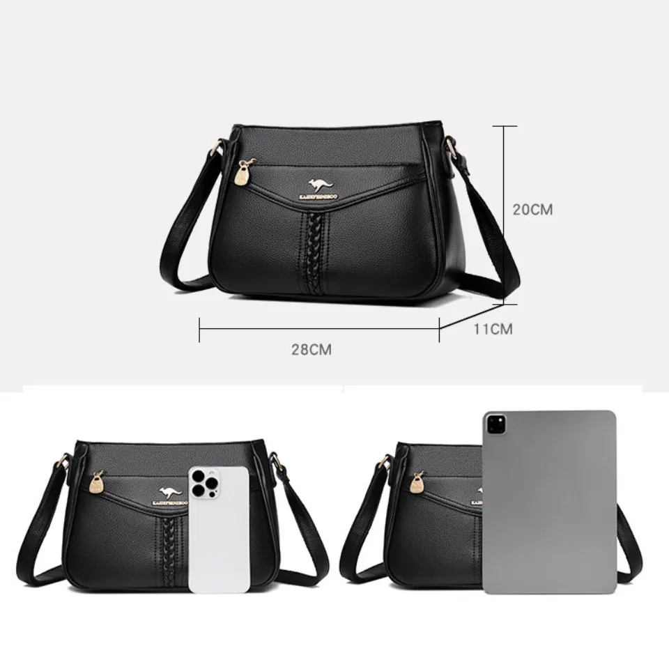 حقائب يد فاخرة ذات علامة تجارية أصلية حقائب نسائية مصممة بأعلى جودة حقائب كتف جلدية ناعمة للنساء حقائب يد عبر الجسم #5