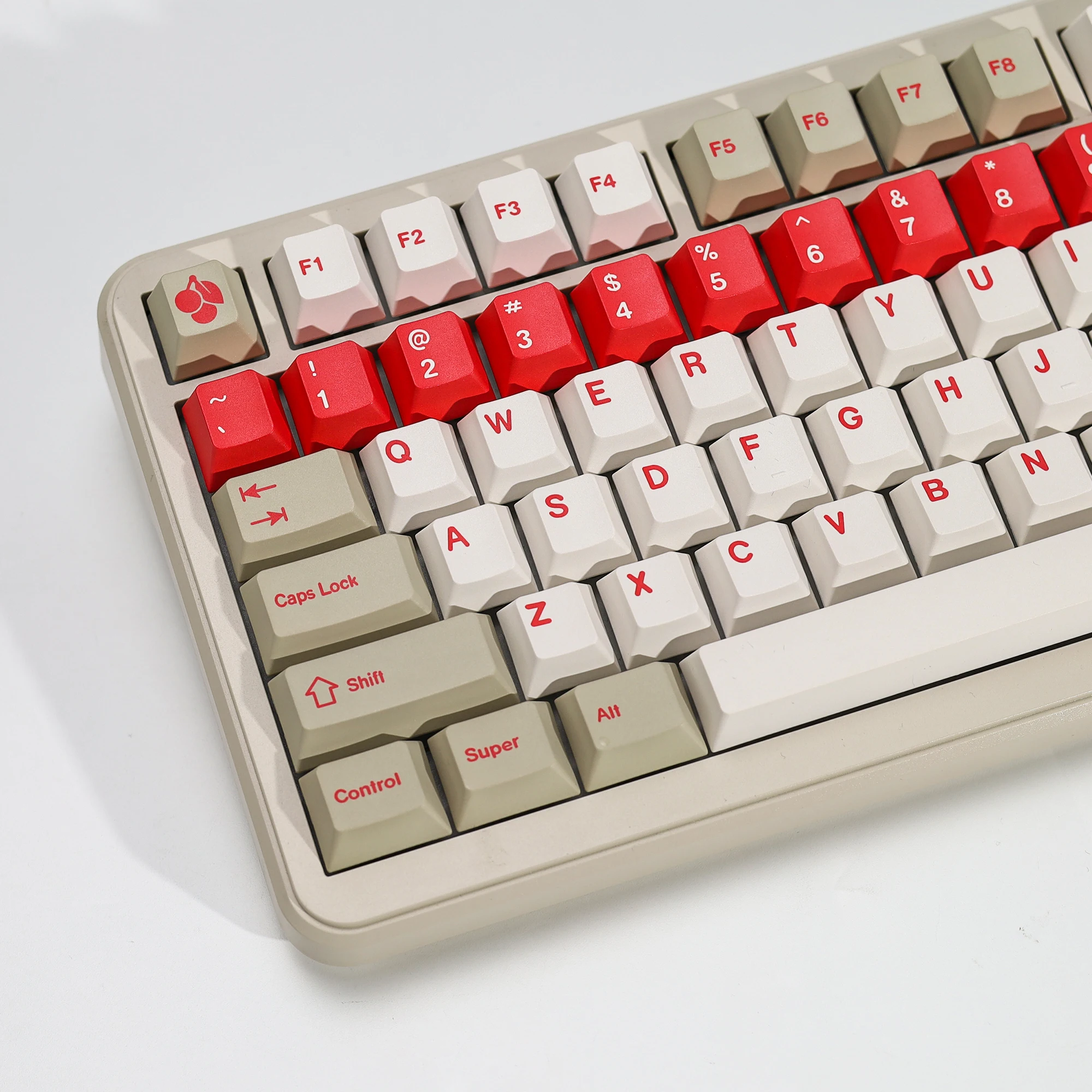 KBDiy GMK Red Alert Tastenkappen Retro Cherry Profil PBT Ailce Tastenkappen Maßgefertigt für MX-Schalter 75% Gaming Mechanische Tastatur Tastenkappen – Detail 13