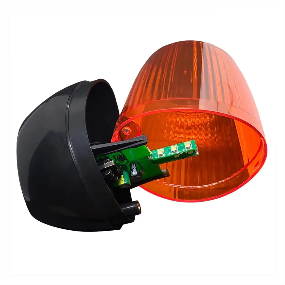 Y1075A J~AC DC 12-265V LED Gate Flashing Light Lamp Alarms Lamp for Swing Sliding Gate/Barrier Gate Signal Strobe Flashing Lamp