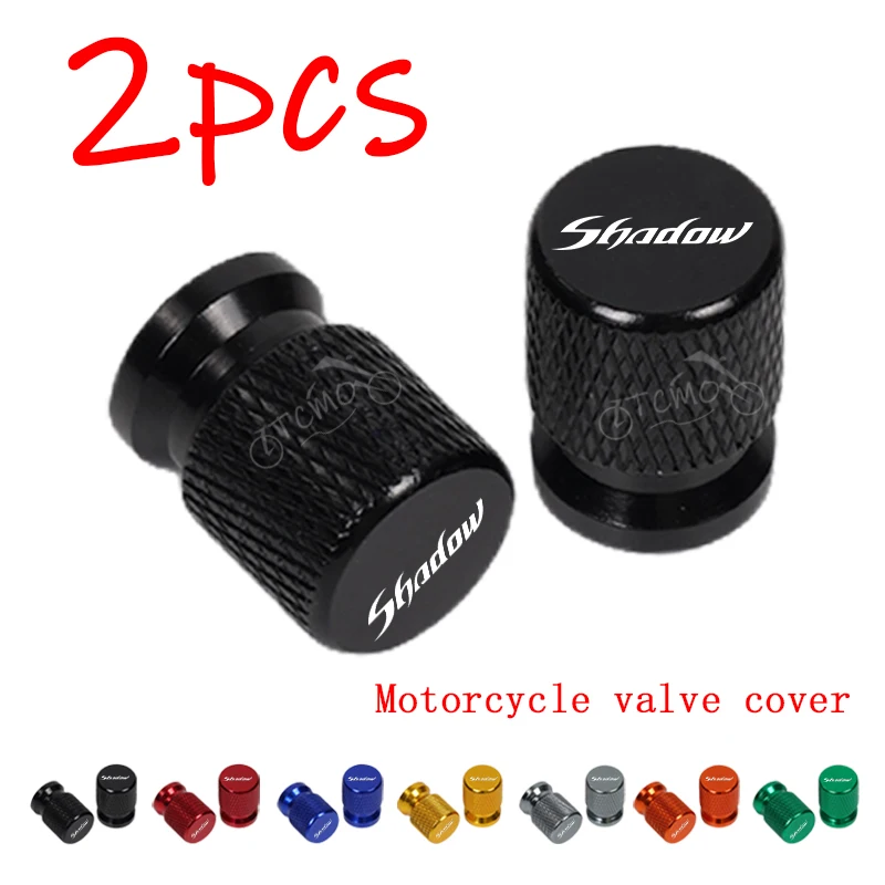 

For Honda Shadow VT 400 600 750 1100 Accessories 2pcs Motorcycle CNC Aluminum Tire Valve Air Port Stem Cover Caps