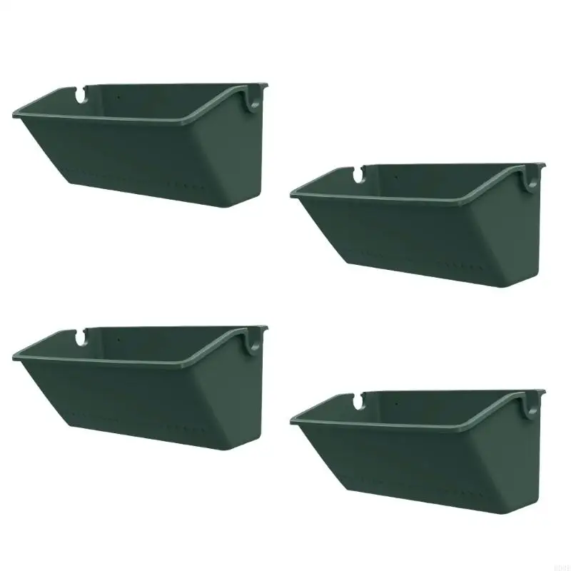 Kunststoff Wand Pflanzer Für Indoor Outdoor-Anlage Langlebige Lagerung Rack Platzsparende Dekorative Garten B03E – Detail 9