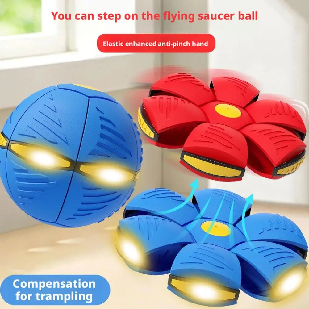 Outdoor Vliegende Schotel Bal Magische Vervormbare Elastische Sport Stepping Ball Ouder Kinderen Interactieve Kinderpuzzel Hondenspeelgoed