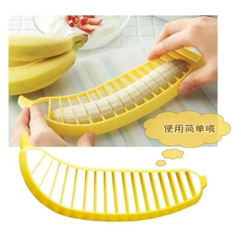 

Plastic Banana Slicers Cutter Sausage Shredders Fruit Salad Maker Multifunctional Fruit Salad Cook Cutter Kitchen Gadgets