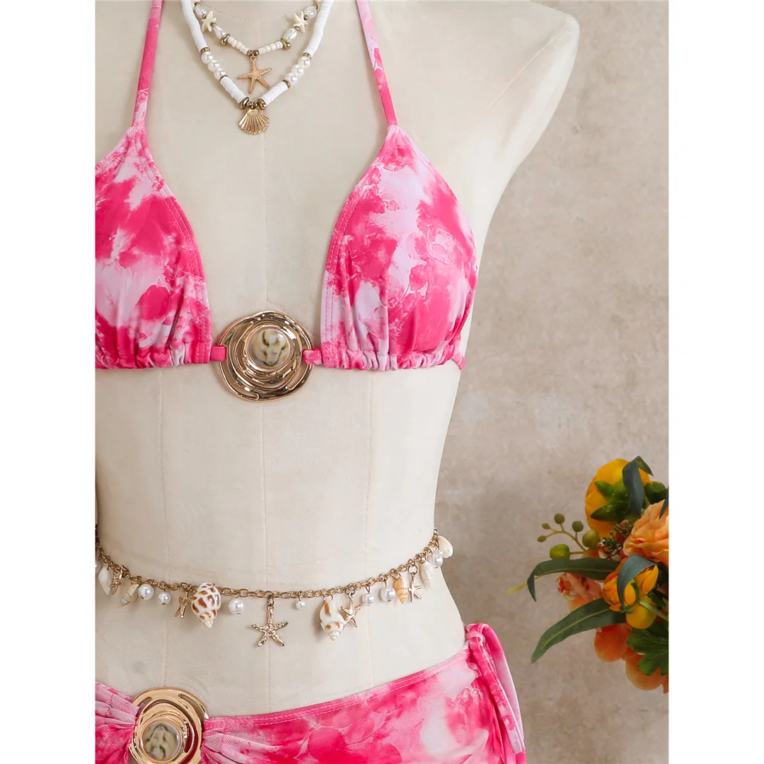 stylish beach swimsuit with flattering fitted silhouette