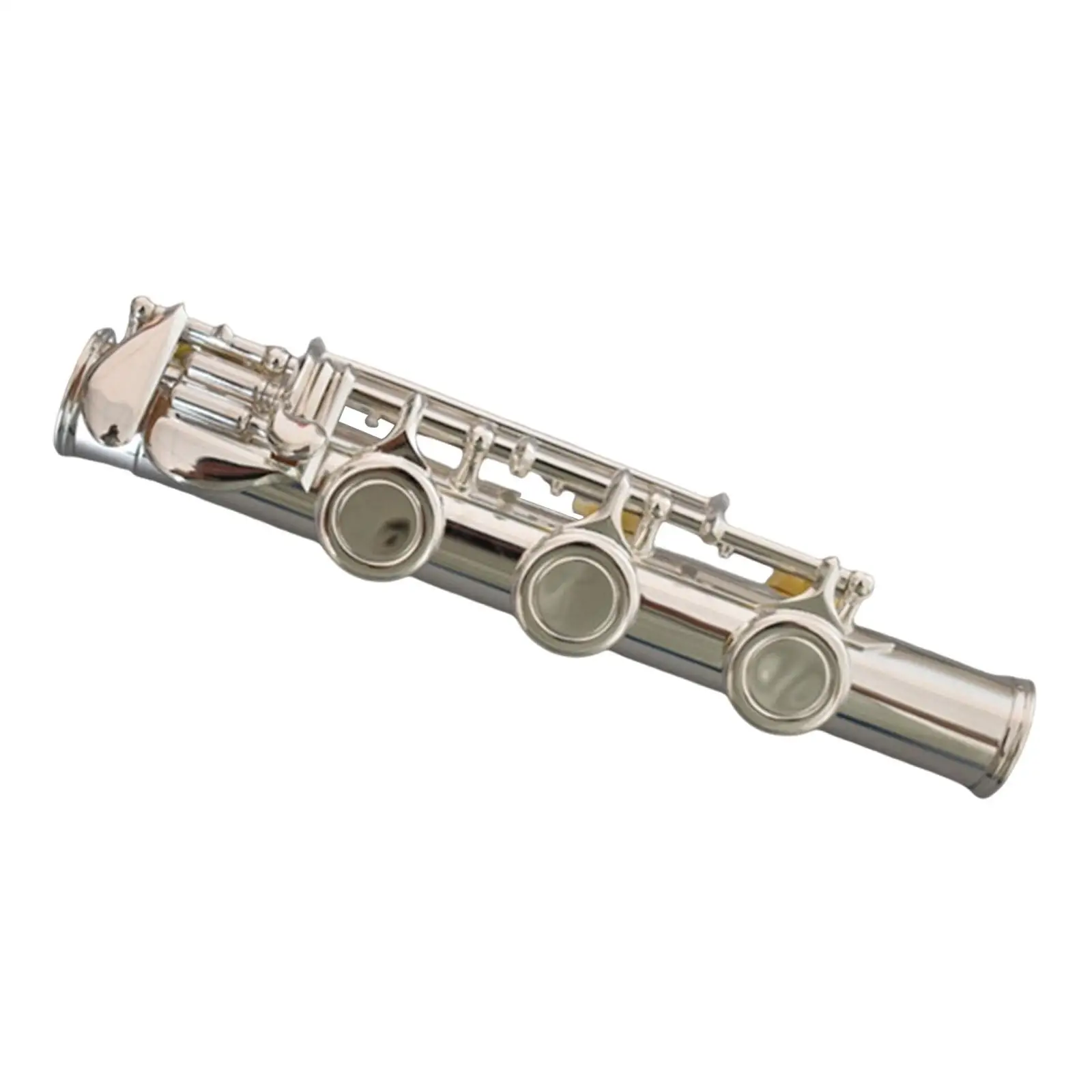 17keys Flute Foot Joint Replacement Part for Flute Supply Modular Repair Fits Transverse Flute with B Foot Open Holes