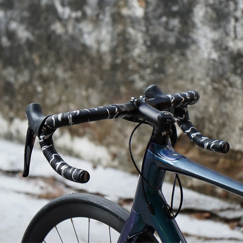 

Противоскользящая велосипедная лента Fixie, амортизирующая лента для руля, противоскользящая лента из искусственной кожи, силиконовая смесь, настраиваемые узоры