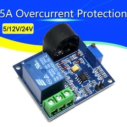 1/5/10Pcs 5A Overcurrent Protection Relay Module AC Current Detection Board 5V/12V/24V Relay ZMCT103C Current Transformer