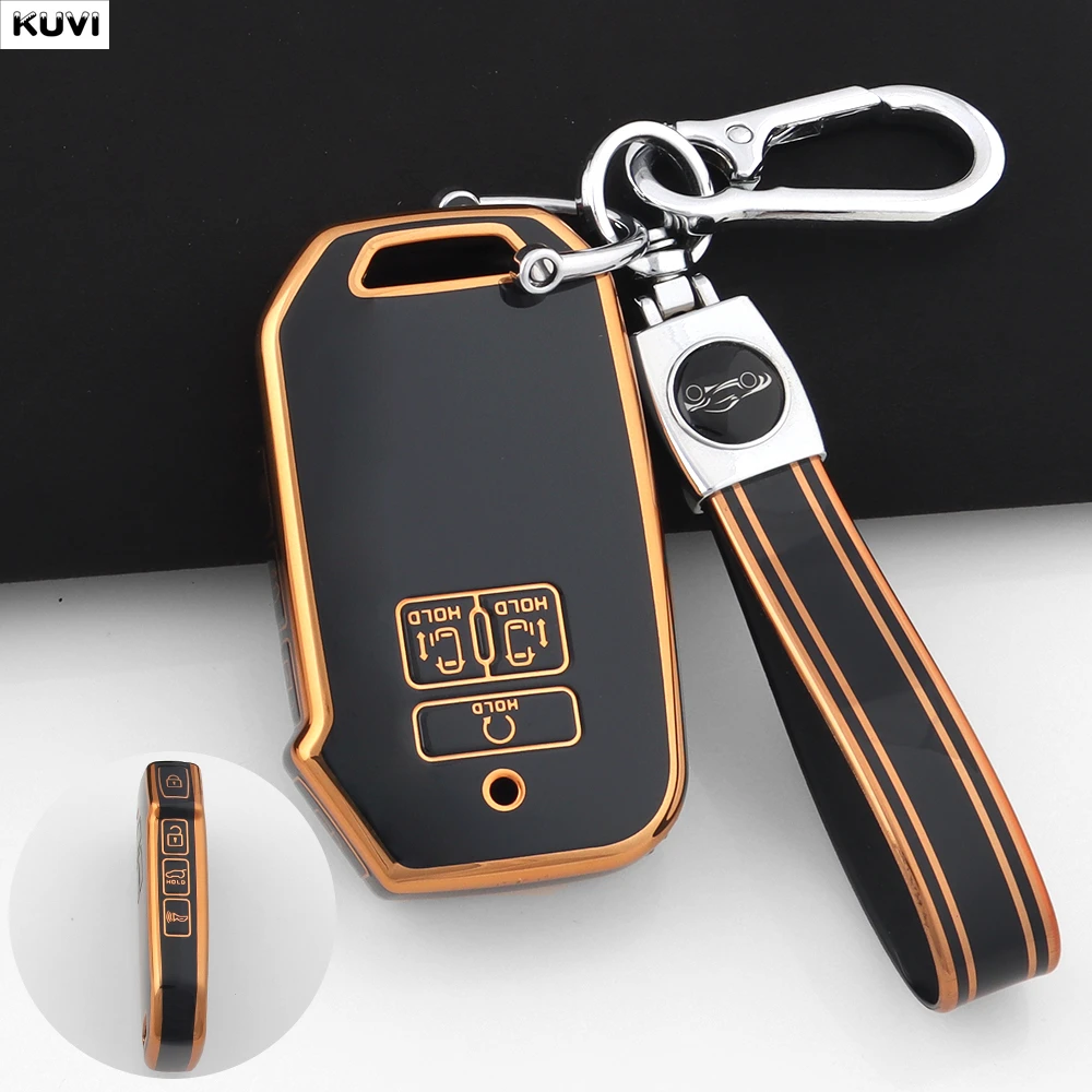 TPU Auto Smart Key Fall Abdeckung Shell Für Kia Sedona Karneval KA4 EX SX LX Fiesta 2023 Karneval 2021 2022 Keyless Fob Zubehör
