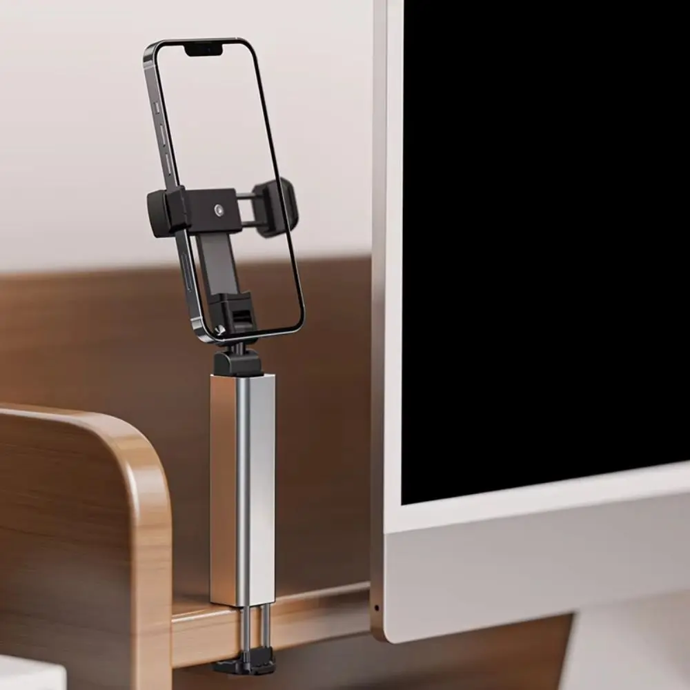 

Alloy Mobile Phone Holder Folding Stretchable Portable Phone Mount Telescopic Storage Adjustable Phone Stand Video Meeting Live