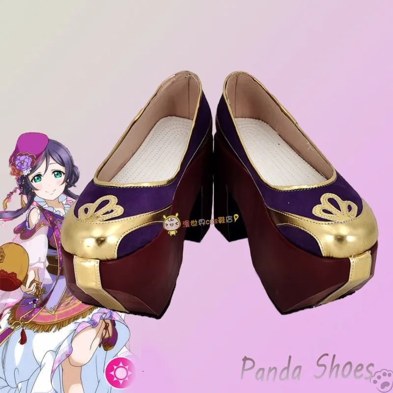 Lovelive Tojo Nozomi Cosplay Shoes Anime Cos Boots Comic Toujou Nozom Cosplay Costume Prop Shoes for Con Halloween Party
