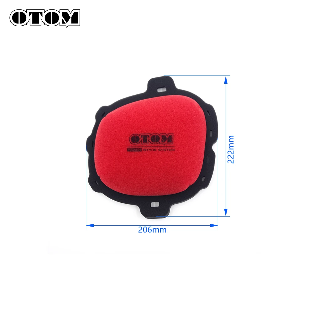 OTOM 2024 Motorcycle Intake Air Filter Cleaner Dual Foam Layer Sponge Element For HONDA  CRF250R CRF250RX CRF450R CRF450RWE BIke