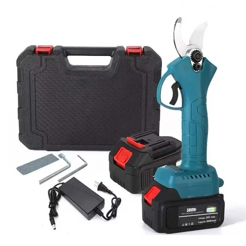 18V 4 Gear Cordless Trimmer Cut High Efficiency Fruit Tree Bonsai Trimmer Electric Branch Cutter Brushless Trimmer