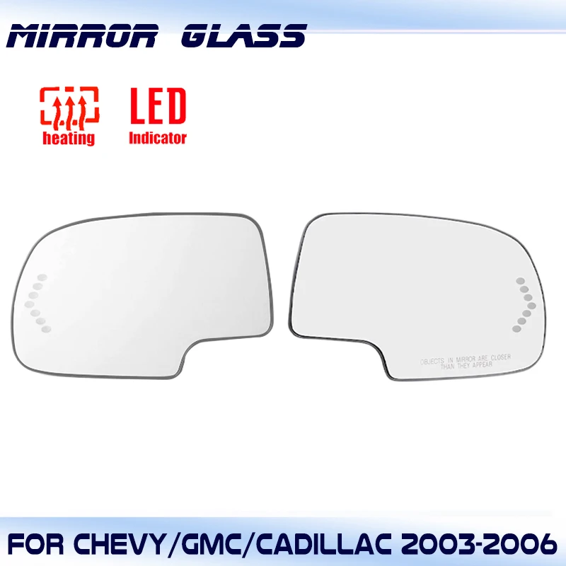 Espejo retrovisor izquierdo y derecho para Chevrolet Silverado Cadillac Escalade GMC Sierra Yukon Pickup 2003 2004 2005 2006