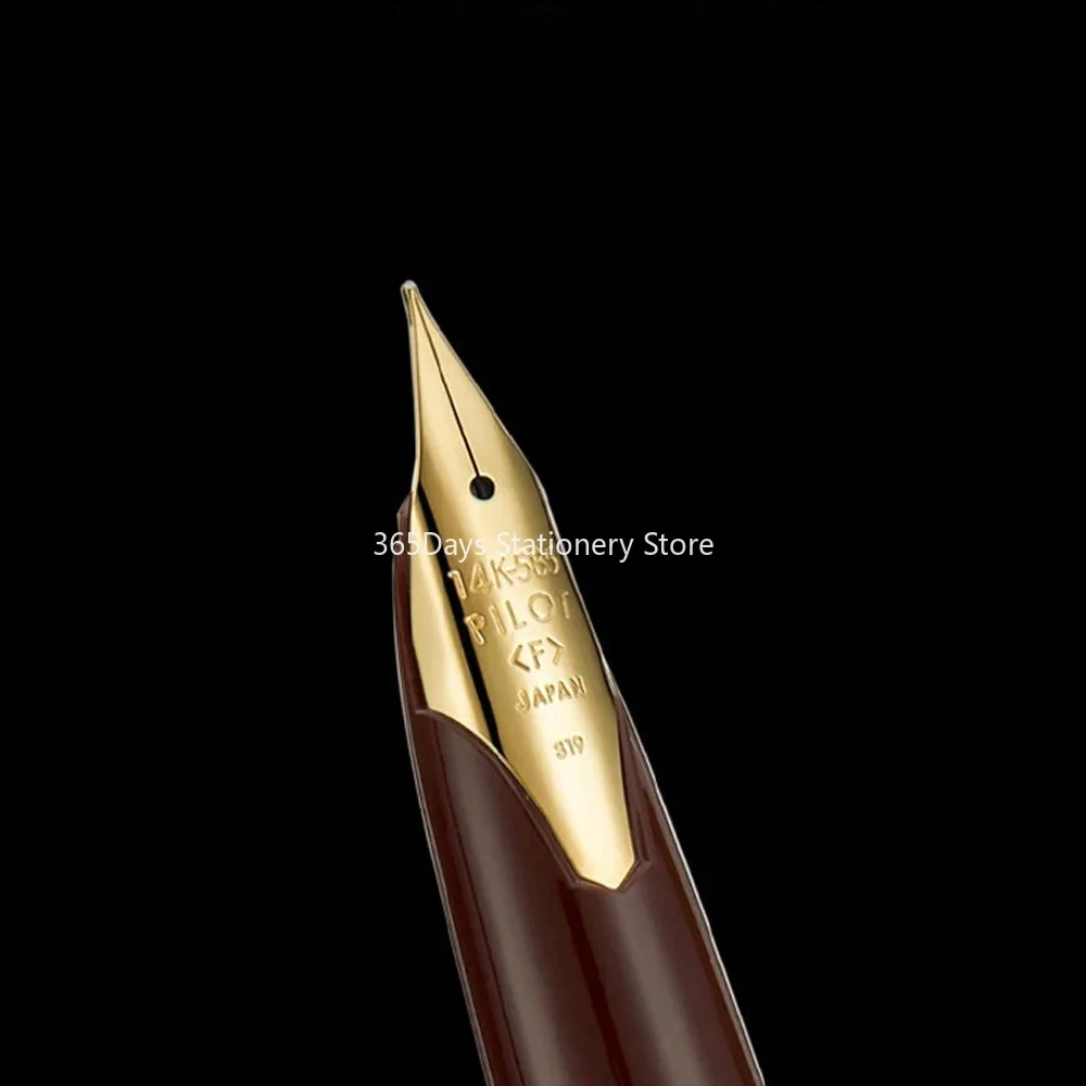 PIuno-Stylo plume en or 14 carats, stylo portable, conception de poche gravée, station haut de gamme, Japon, Elite 95s