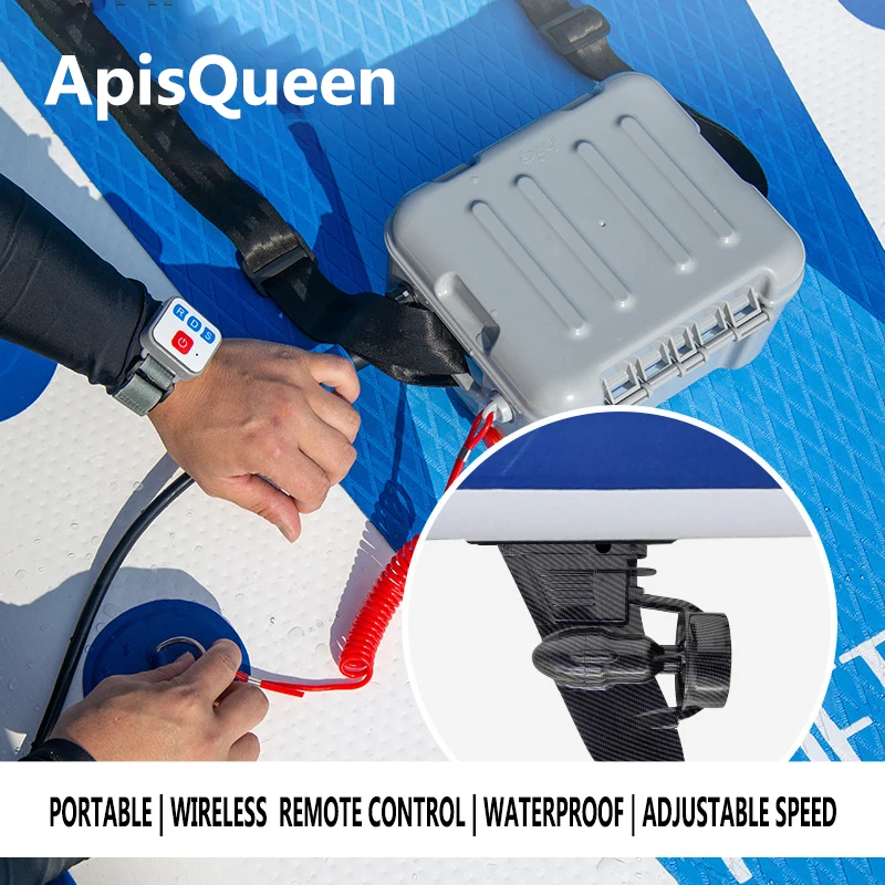 ApisQueen-propulsor submarino U18L 160W, empuje de 18lb con batería y control remoto para SUP