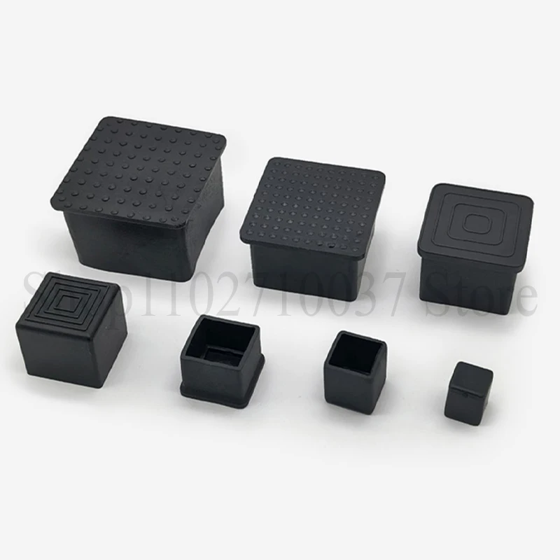 2PCS Rectangle Chair Leg Caps Rubber Furniture Feet Protector Pads Anti Slip Silent Table Chair Feet Pads Cover Floor Protector