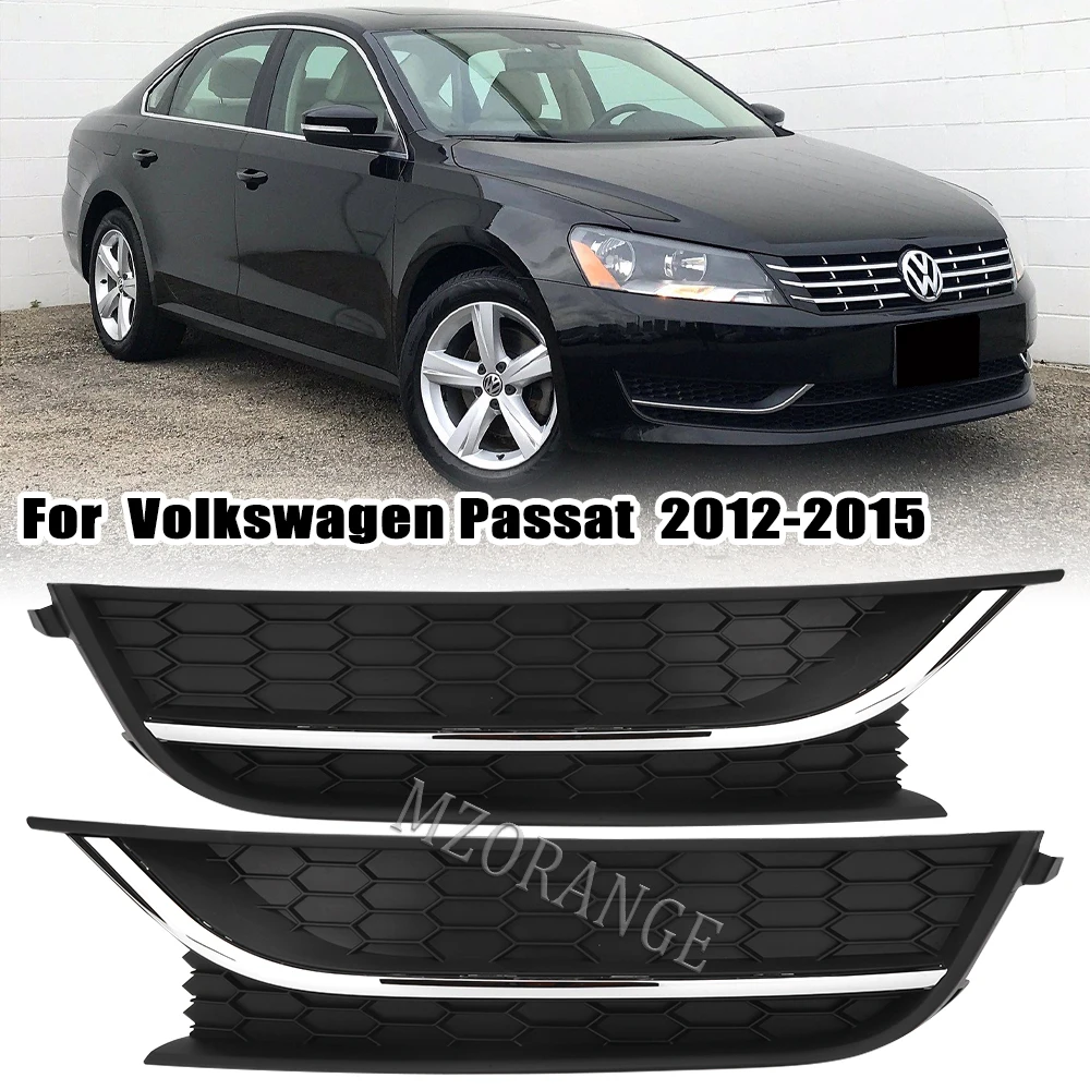 Car Fog Light Cover for VW Passat 2012 2013 2014 2015 Fog Lamp Grill Protector Trim Front Bumper Headlight Cover Auto Parts