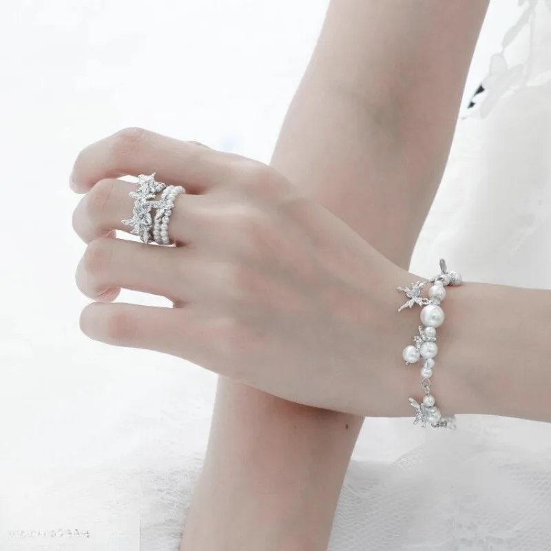 

Bubble Butterfly Ring 925 Silver Jewelry Woman Rings Original High End Cold Style Open Finger Ring Non Fading Fashion Jewelry