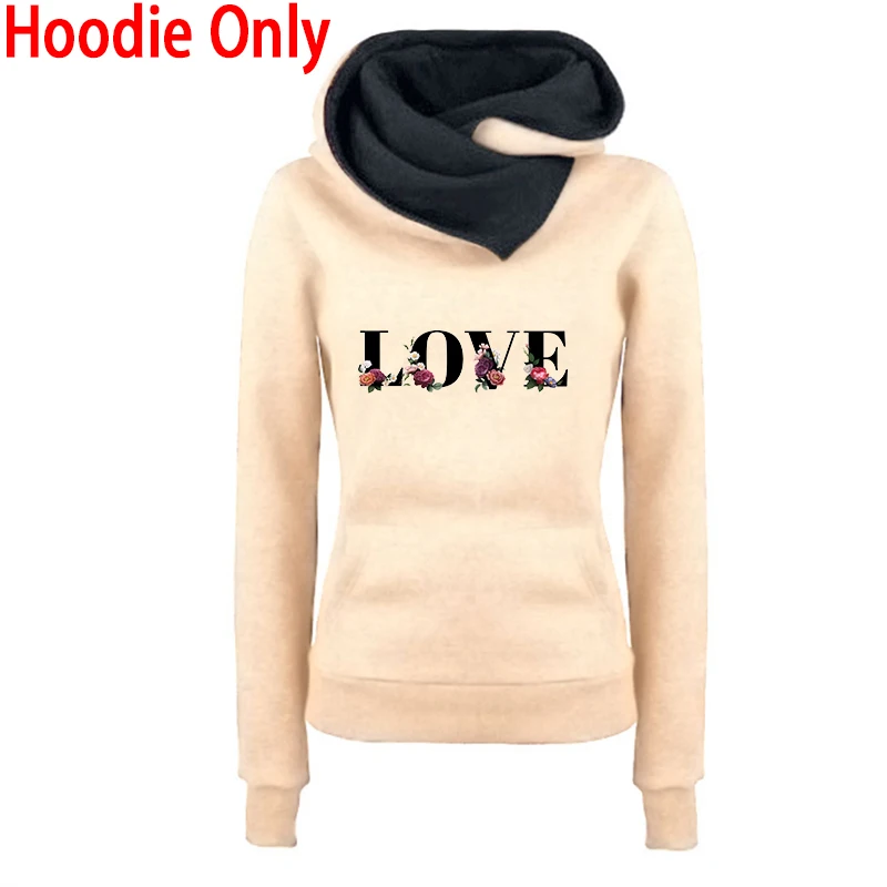 Hochwertiger Damen-Trainingsanzug mit Liebesdruck, lässiger Kapuzenpullover, Sweatshirts, Outdoor-Sport-Joggingkleidung, Herbst-Winter-Mode, Sportbekleidung – Detail 10