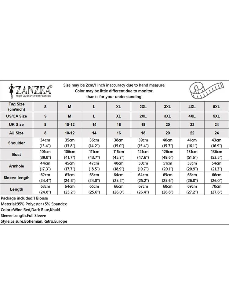 2024 ZANZEA 여성용 레이스 패치워크 블라우스, 우아한 긴팔 작업 셔츠, 홀리데이 탑 튜닉, 캐주얼 루즈 블라우스, 가을 패션