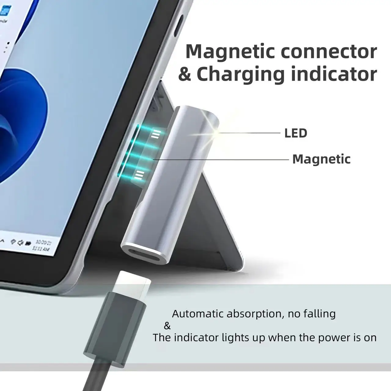 ​​102W PD Fast Charging USB C Power Adapter For Microsoft Surface Pro X 8 7 6 5 4 Go Book Tablet Converter Charger​