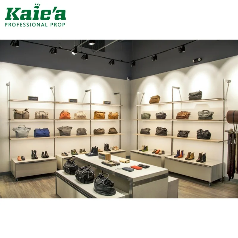 [Customized]Retail Store Used Wooden Showcase ,Wooden Bag Showcase,Bag Display Showcase