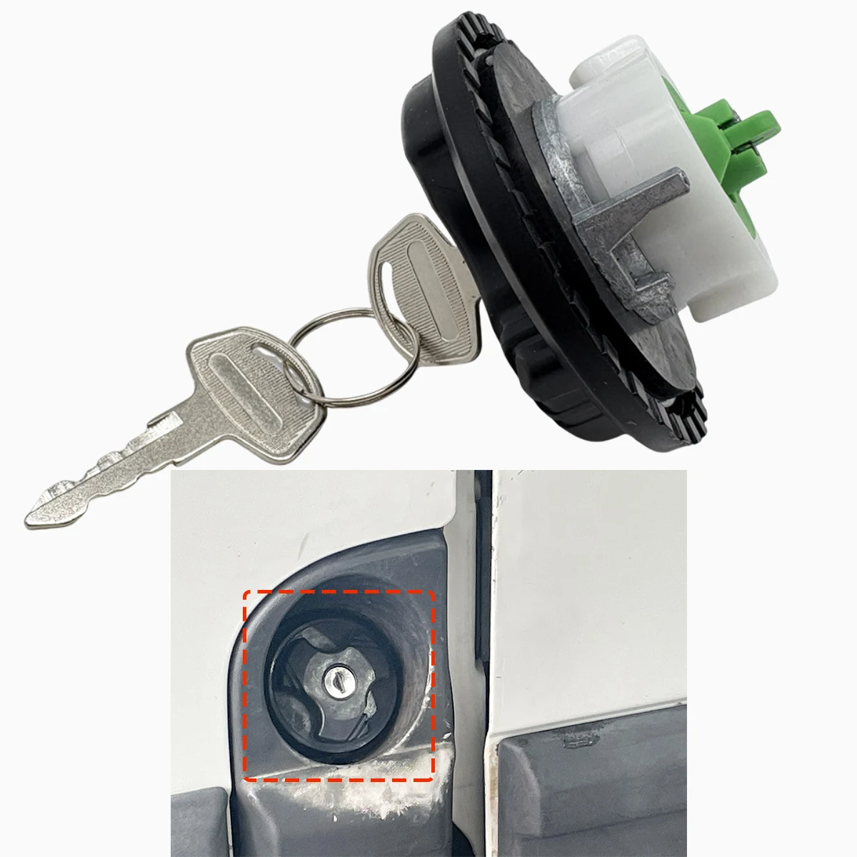 Fuel Filler Locking Tank Cap Keys for Iveco Daily 1999-2014 Security Lockable Fuel Tank Plug Anti-Theft Cover Accessories Parts
