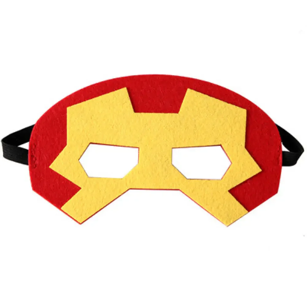 

Spider Man Mask Iron Man Hulk Costume Prop Facepiece Superhero Costume Children Felt Mask Halloween Cosplay Party Kid Face Mask