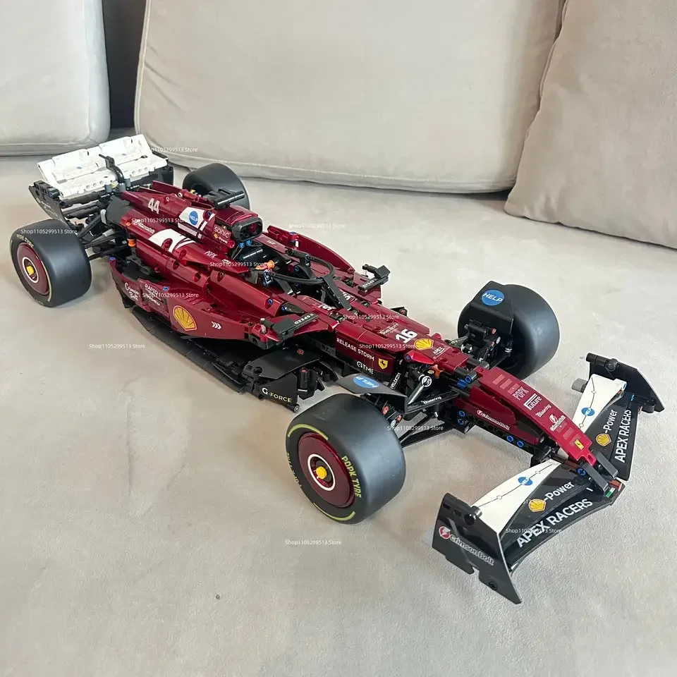 NEW Electroplated SF25 Car Blocks Upgrade SF24 42207 Technic Compatible 1915Pcs 1:8 Supercar Adult Collectible Racing Brick Toys