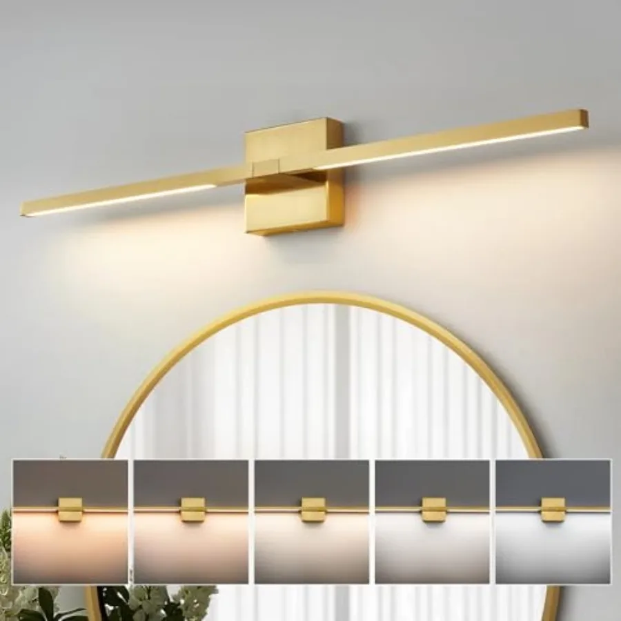 

Bathroom Vanity Light Fixtures - 30 inch Rotatable Modern 5CCT LED Vanity Lights for Bathroom Lighting Fixture Over Mirror Dimm