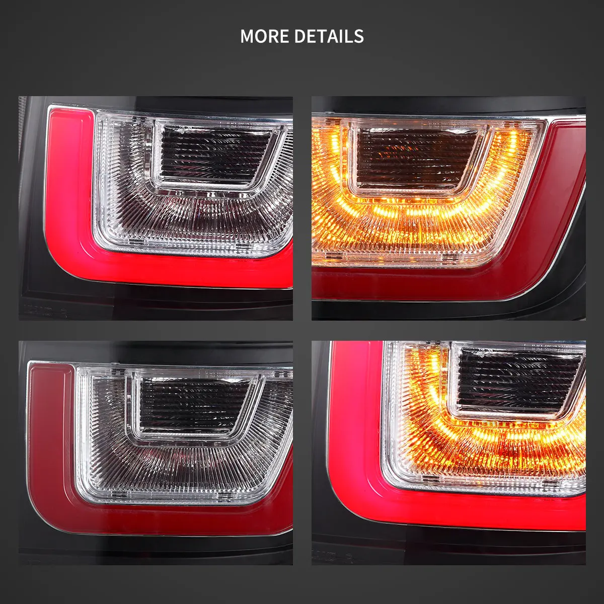 Vland 2006-2022 FJ Cruiser LED Tail Lights Clear – Stylish Upgrade for Enhanced Visibility and Modern Look
