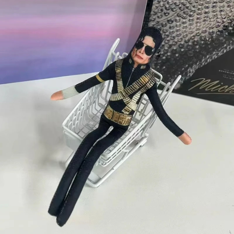customizable Michael Jackson Cosplay Prop Doll Plush Stuffed Figure Dolls Room Decoration Abstract Joint Mobility Props Gift