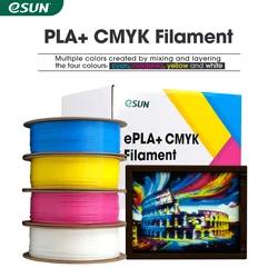 eSUN PLA+ Filament 1.75mm Lithophane 3D Printer Filament PLA Plus PLA+CMYK Fast Printing Lithophane 3D Filaments