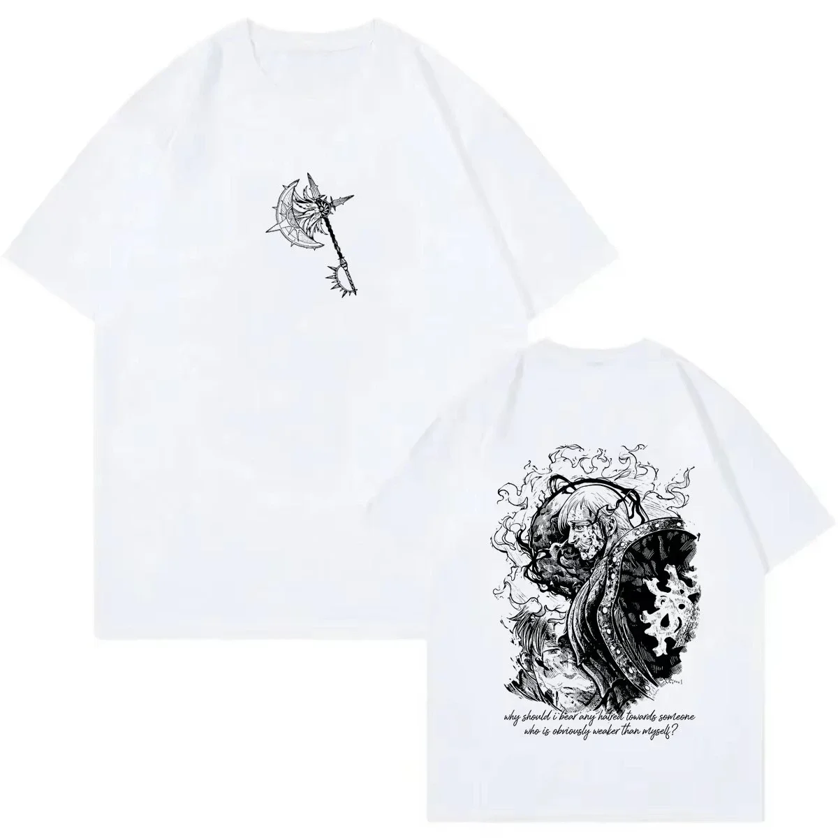 Summer Hot Sale Anime The Seven Deadly Sins Lion's Sin of Pride Escanor Print T-shirt Y2K Breathable Streetwear Casual T-shirt